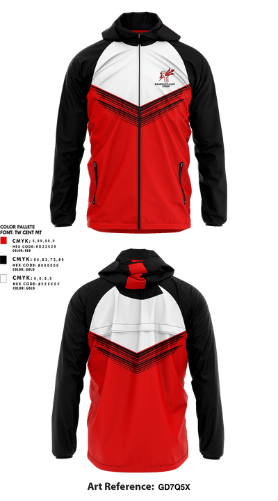Randolph-Clay High School Cheer 6974584 Windbreaker - 1