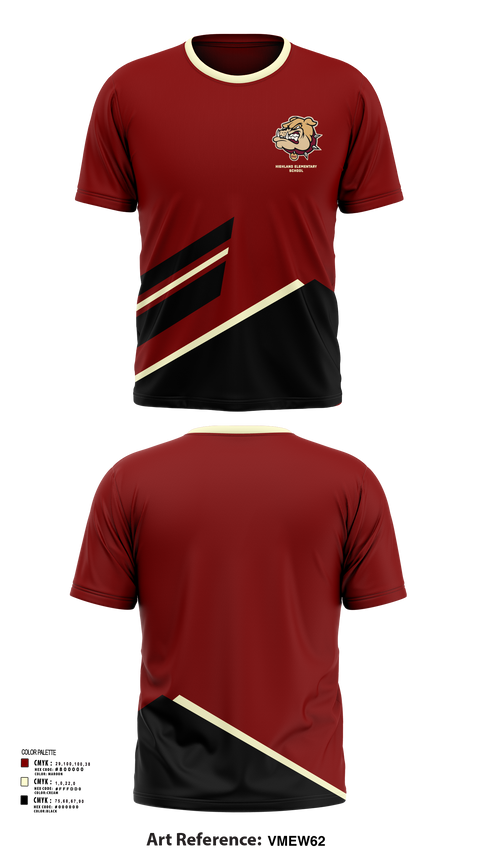 Short Sleeve Performance Shirt, Highland Elementary School, Spirit Store, Teamtime, Team time, sublimation, custom sports apparel, team uniforms, spirit wear, spiritwear, sports uniforms, custom shirts, team store, custom team store, fundraiser sports, apparel fundraiser
