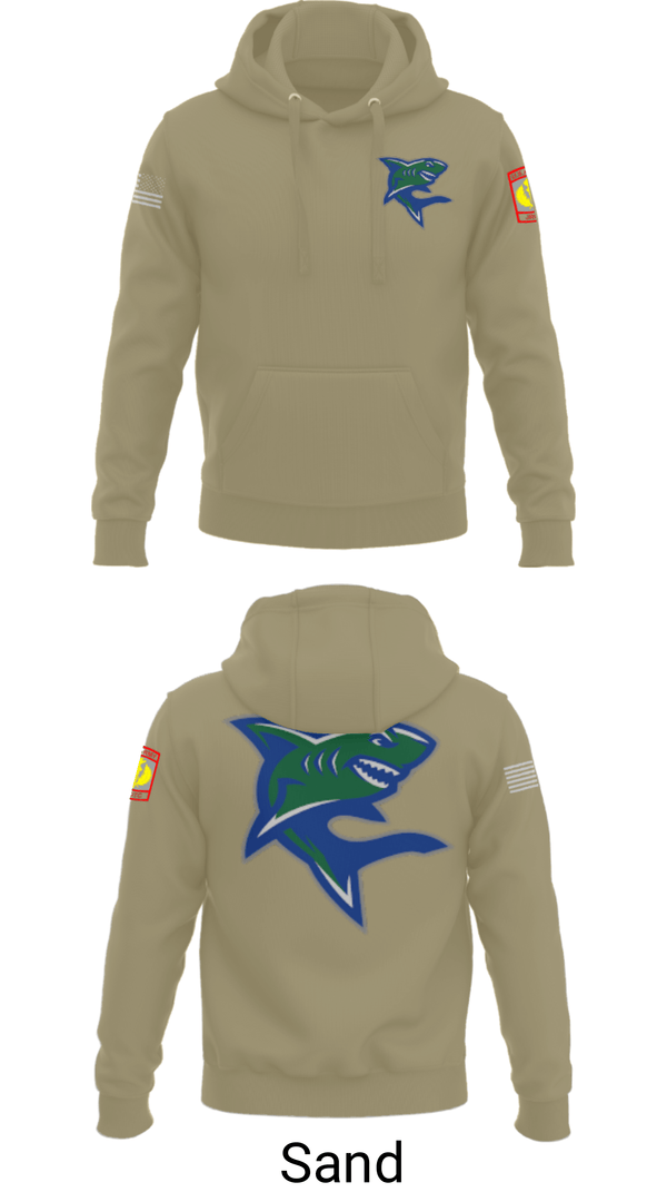 Hoodie, Bullshark Battalion, Army, Teamtime, Team time, sublimation, custom sports apparel, team uniforms, spirit wear, spiritwear, sports uniforms, custom shirts, team store, custom team store, fundraiser sports, apparel fundraiser