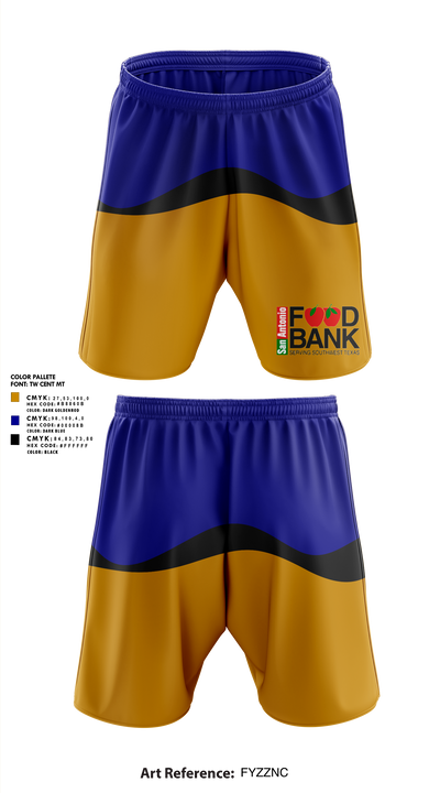 San Antonio Food Bank 95810759 Athletic Shorts With Pockets - 1