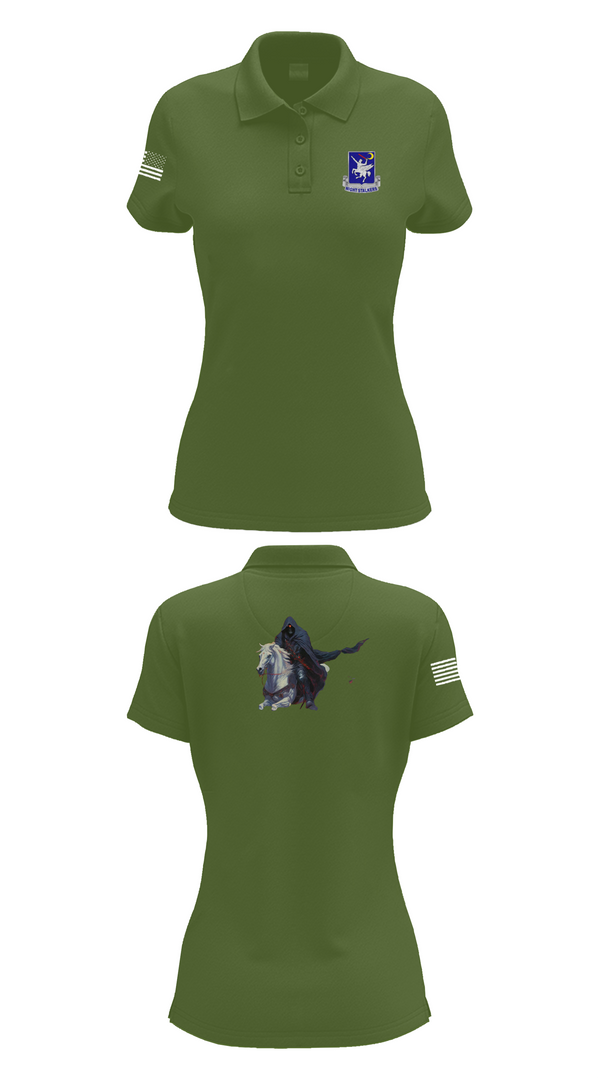 Womens Short Sleeve Performance Polo, 160th SOAR (A), , Teamtime, Team time, sublimation, custom sports apparel, team uniforms, spirit wear, spiritwear, sports uniforms, custom shirts, team store, custom team store, fundraiser sports, apparel fundraiser