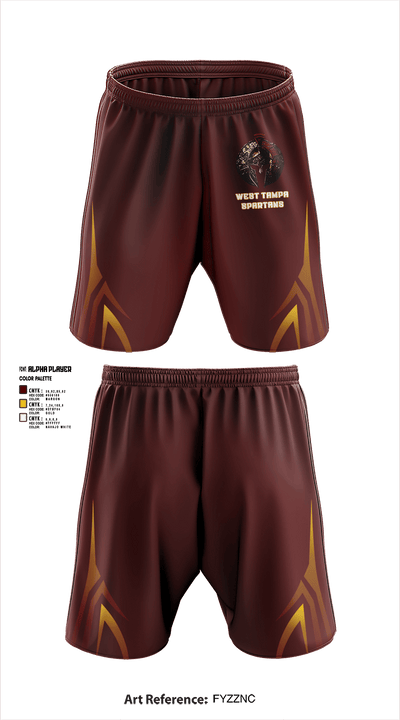 West Tampa spartans 17647688 Athletic Shorts With Pockets - 1