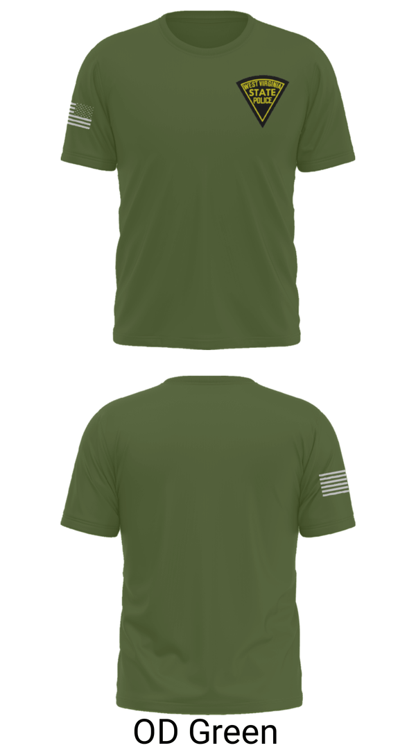 Short Sleeve Performance Shirt, West Virginia State Police, Police, Teamtime, Team time, sublimation, custom sports apparel, team uniforms, spirit wear, spiritwear, sports uniforms, custom shirts, team store, custom team store, fundraiser sports, apparel fundraiser