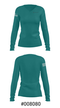 Pioneer Valley High School Track and Field 34935397 Women's Long Sleeve V-neck Shirt - 29