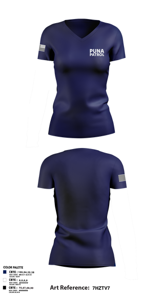 Womens Short Sleeve Vneck Shirt, Puna Patrol, , Teamtime, Team time, sublimation, custom sports apparel, team uniforms, spirit wear, spiritwear, sports uniforms, custom shirts, team store, custom team store, fundraiser sports, apparel fundraiser