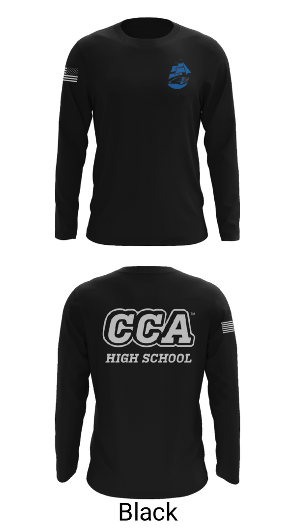 Long Sleeve Performance Shirt, Clear Creek-Amana High School Cheer, Cheer, Teamtime, Team time, sublimation, custom sports apparel, team uniforms, spirit wear, spiritwear, sports uniforms, custom shirts, team store, custom team store, fundraiser sports, apparel fundraiser