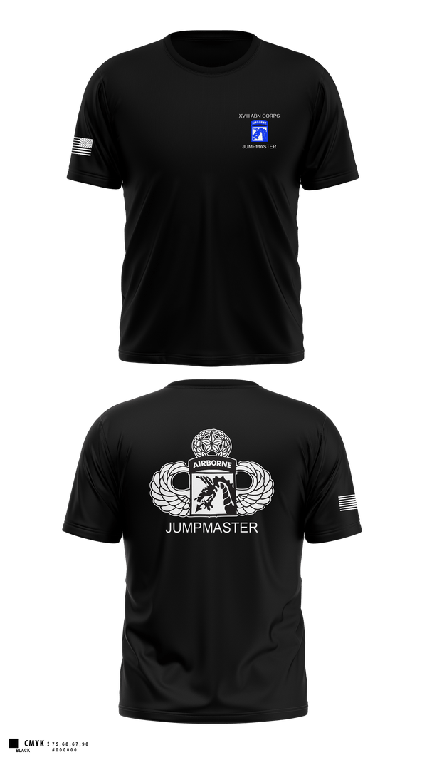 Old School Cotton Feel Shirt, 112th Signal Jumpmaster, Army, Teamtime, Team time, sublimation, custom sports apparel, team uniforms, spirit wear, spiritwear, sports uniforms, custom shirts, team store, custom team store, fundraiser sports, apparel fundraiser