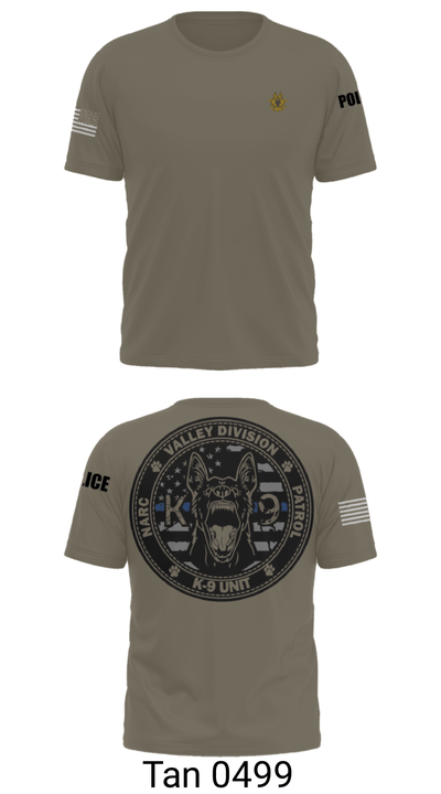 VALLEY K9 75951631 Short Sleeve Performance Shirt - 72