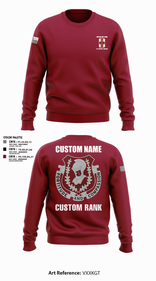 Crew Neck Sweatshirt, 1st Medical Brigade, , Teamtime, Team time, sublimation, custom sports apparel, team uniforms, spirit wear, spiritwear, sports uniforms, custom shirts, team store, custom team store, fundraiser sports, apparel fundraiser