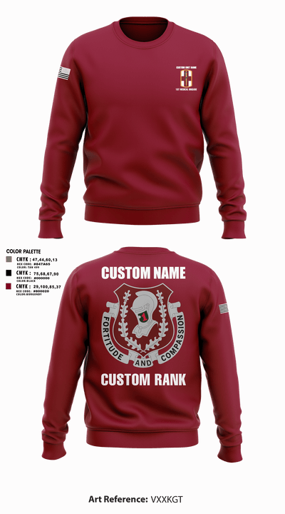 1st Medical Brigade 47127889 Crew Neck Sweatshirt - 20