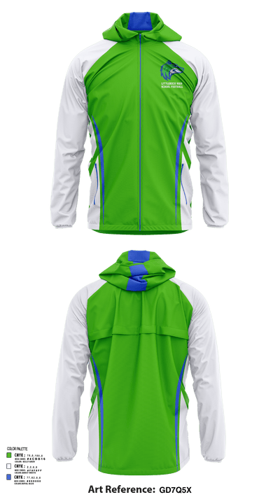 Littlerock High School Football 56953167 Windbreaker - 106