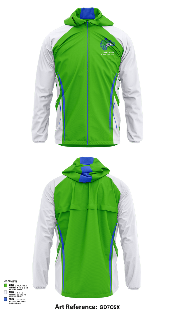 Windbreaker, Littlerock High School Football, , Teamtime, Team time, sublimation, custom sports apparel, team uniforms, spirit wear, spiritwear, sports uniforms, custom shirts, team store, custom team store, fundraiser sports, apparel fundraiser