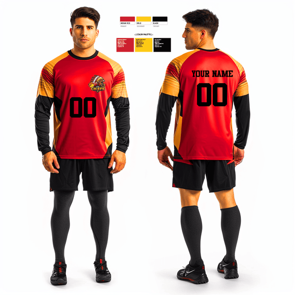 Long Sleeve Performance Shirt, CTX Chiefs, Football, Teamtime, Team time, sublimation, custom sports apparel, team uniforms, spirit wear, spiritwear, sports uniforms, custom shirts, team store, custom team store, fundraiser sports, apparel fundraiser
