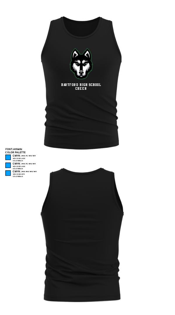 Tank Top, Hartford High School Cheer, Cheer, Teamtime, Team time, sublimation, custom sports apparel, team uniforms, spirit wear, spiritwear, sports uniforms, custom shirts, team store, custom team store, fundraiser sports, apparel fundraiser
