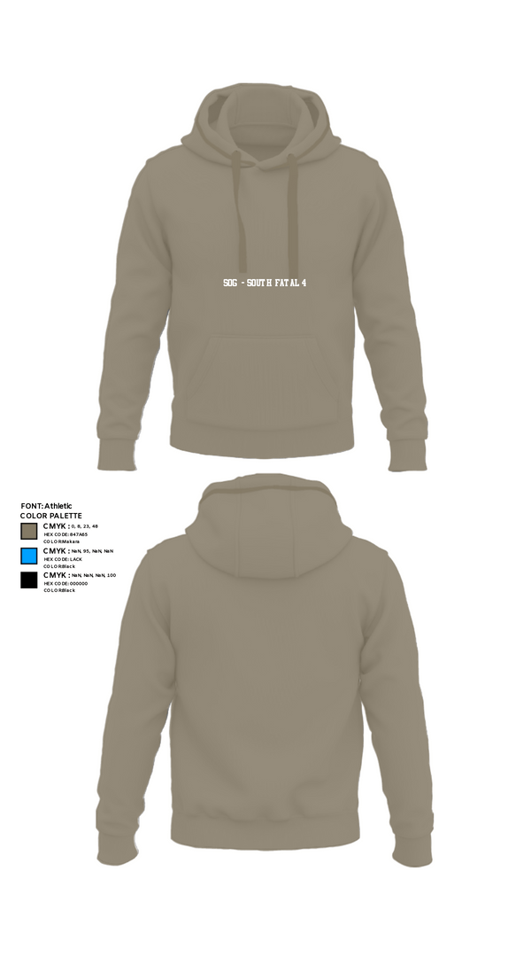 Hoodie, SOG - SOUTH FATAL 4, Police, Teamtime, Team time, sublimation, custom sports apparel, team uniforms, spirit wear, spiritwear, sports uniforms, custom shirts, team store, custom team store, fundraiser sports, apparel fundraiser