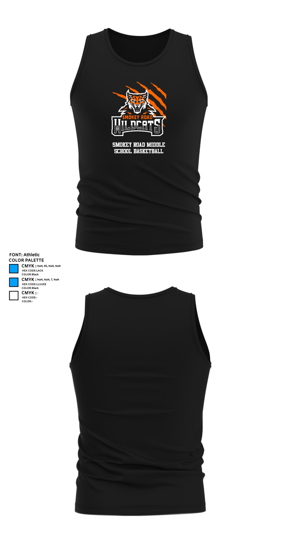Tank Top, Smokey Road Middle School Basketball, Women's Basketball, Teamtime, Team time, sublimation, custom sports apparel, team uniforms, spirit wear, spiritwear, sports uniforms, custom shirts, team store, custom team store, fundraiser sports, apparel fundraiser