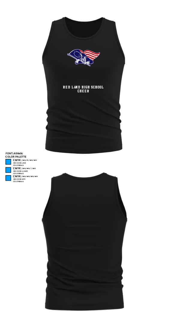 Tank Top, Red Land High School Cheer, Cheer, Teamtime, Team time, sublimation, custom sports apparel, team uniforms, spirit wear, spiritwear, sports uniforms, custom shirts, team store, custom team store, fundraiser sports, apparel fundraiser