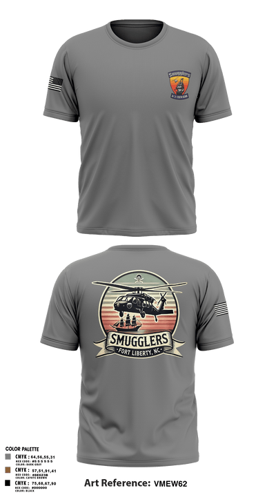 A/2135th GSAB “SMUGGLERS” 66831514 Short Sleeve Performance Shirt - 111