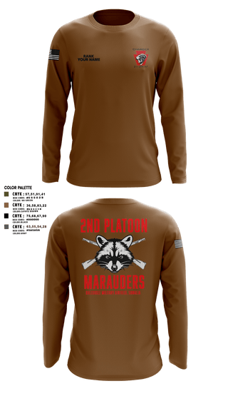 Long Sleeve Performance Shirt, Charger Co. / 2-112th Infantry Battalion, National Guard, Teamtime, Team time, sublimation, custom sports apparel, team uniforms, spirit wear, spiritwear, sports uniforms, custom shirts, team store, custom team store, fundraiser sports, apparel fundraiser
