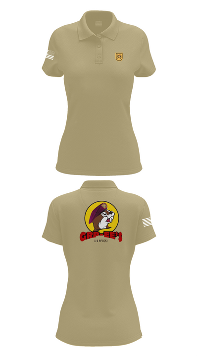 1-1 SFG(A), S-3 84488756 Women's Short Sleeve Performance Polo  - 95