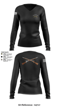2ND Platoon, Blackhawk CO, 4-6 INF 33052175 Women's Long Sleeve V-neck Shirt - 107