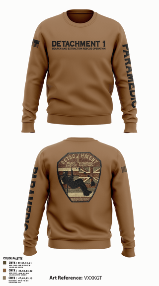 Crew Neck Sweatshirt, Detachment 1, Air Force, Teamtime, Team time, sublimation, custom sports apparel, team uniforms, spirit wear, spiritwear, sports uniforms, custom shirts, team store, custom team store, fundraiser sports, apparel fundraiser