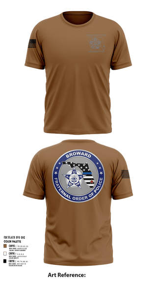 Short Sleeve Performance Shirt, Broward Fraternal Order of Police, Police, Teamtime, Team time, sublimation, custom sports apparel, team uniforms, spirit wear, spiritwear, sports uniforms, custom shirts, team store, custom team store, fundraiser sports, apparel fundraiser