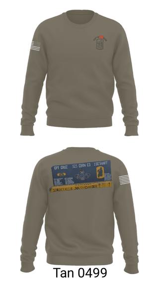 Crew Neck Sweatshirt, 323 chem maint, Army, Teamtime, Team time, sublimation, custom sports apparel, team uniforms, spirit wear, spiritwear, sports uniforms, custom shirts, team store, custom team store, fundraiser sports, apparel fundraiser