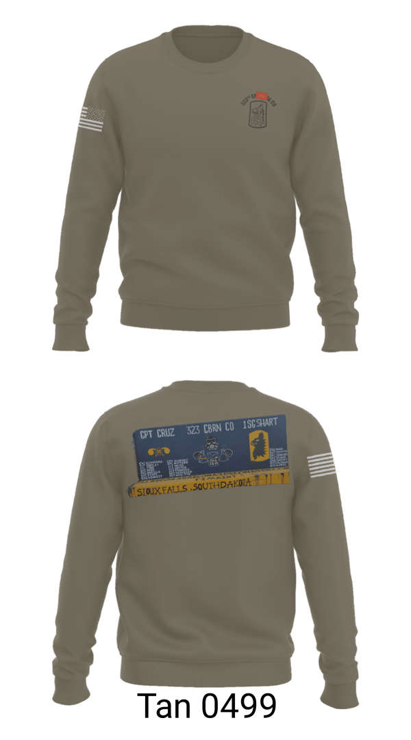 Crew Neck Sweatshirt, 323 chem maint, Army, Teamtime, Team time, sublimation, custom sports apparel, team uniforms, spirit wear, spiritwear, sports uniforms, custom shirts, team store, custom team store, fundraiser sports, apparel fundraiser