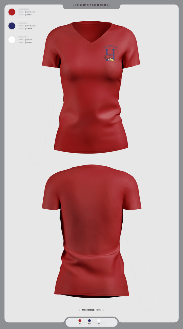 Womens Short Sleeve Vneck Shirt, Holbrook High School Wrestling, Wrestling, Teamtime, Team time, sublimation, custom sports apparel, team uniforms, spirit wear, spiritwear, sports uniforms, custom shirts, team store, custom team store, fundraiser sports, apparel fundraiser