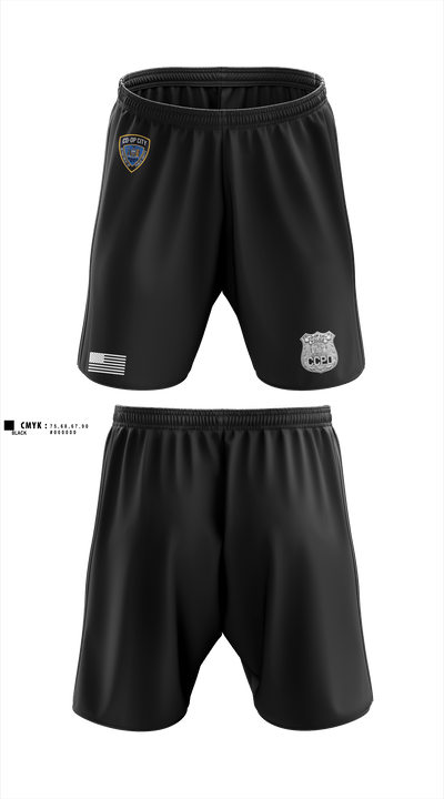 Co-op City Police Department 96634913 Athletic Shorts With Pockets - 1