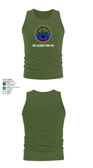 Tank Top, USS ALBANY SSN-753, , Teamtime, Team time, sublimation, custom sports apparel, team uniforms, spirit wear, spiritwear, sports uniforms, custom shirts, team store, custom team store, fundraiser sports, apparel fundraiser