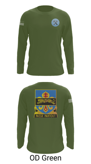 Long Sleeve Performance Shirt, HHD, 415th Military Intelligence Battalion, National Guard, Teamtime, Team time, sublimation, custom sports apparel, team uniforms, spirit wear, spiritwear, sports uniforms, custom shirts, team store, custom team store, fundraiser sports, apparel fundraiser