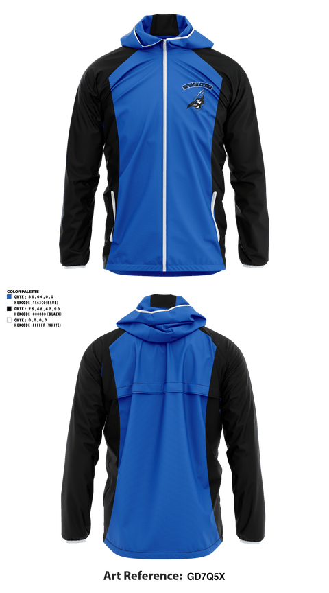 Windbreaker, Nevada High School Cheer, Cheer, Teamtime, Team time, sublimation, custom sports apparel, team uniforms, spirit wear, spiritwear, sports uniforms, custom shirts, team store, custom team store, fundraiser sports, apparel fundraiser