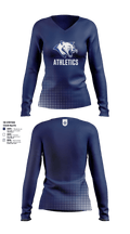 Thornton Middle School 78046273 Women's Long Sleeve V-neck Shirt - 1 (1)