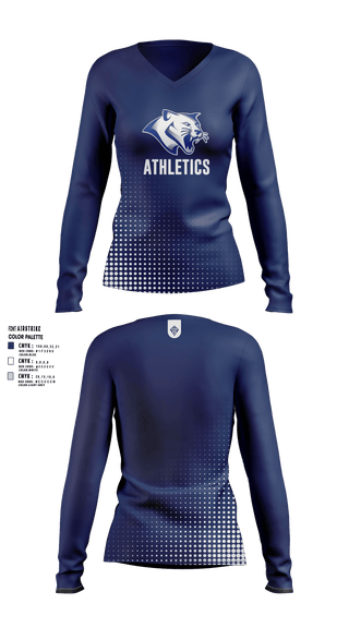 Womens Long Sleeve Vneck Shirt, Thornton Middle School, Men's Soccer, Teamtime, Team time, sublimation, custom sports apparel, team uniforms, spirit wear, spiritwear, sports uniforms, custom shirts, team store, custom team store, fundraiser sports, apparel fundraiser