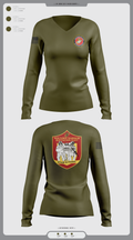Wounded warrior battalion east 34765562 Women's Long Sleeve V-neck Shirt - 1