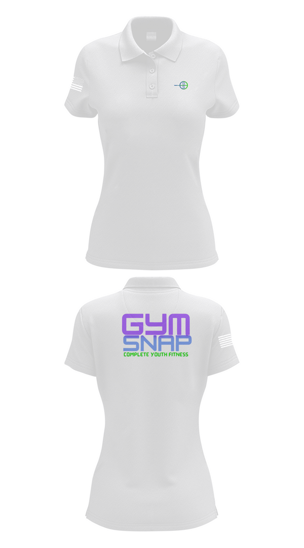 Womens Short Sleeve Performance Polo, Gym SNAP Track, Track & Field, Teamtime, Team time, sublimation, custom sports apparel, team uniforms, spirit wear, spiritwear, sports uniforms, custom shirts, team store, custom team store, fundraiser sports, apparel fundraiser