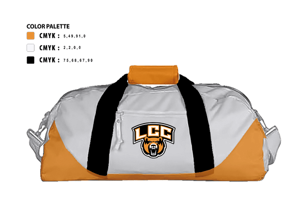 Duffle Bag, LCC Bears, Golf, Teamtime, Team time, sublimation, custom sports apparel, team uniforms, spirit wear, spiritwear, sports uniforms, custom shirts, team store, custom team store, fundraiser sports, apparel fundraiser