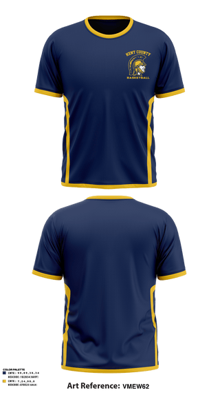 Short Sleeve Performance Shirt, Kent County High School Basketball, Men's Basketball, Teamtime, Team time, sublimation, custom sports apparel, team uniforms, spirit wear, spiritwear, sports uniforms, custom shirts, team store, custom team store, fundraiser sports, apparel fundraiser