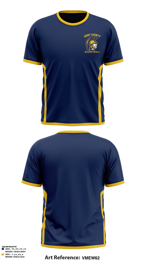 Short Sleeve Performance Shirt, Kent County High School Basketball, Men's Basketball, Teamtime, Team time, sublimation, custom sports apparel, team uniforms, spirit wear, spiritwear, sports uniforms, custom shirts, team store, custom team store, fundraiser sports, apparel fundraiser