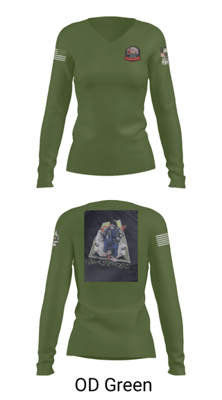 Women's Long Sleeve Vneck Shirt, AIMD IWAKUNI, Navy, Teamtime, Team time, sublimation, custom sports apparel, team uniforms, spirit wear, spiritwear, sports uniforms, custom shirts, team store, custom team store, fundraiser sports, apparel fundraiser