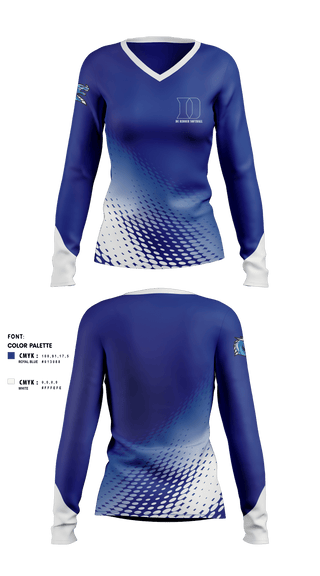 Womens Long Sleeve Vneck Shirt, De Ridder High School Softball, Softball, Teamtime, Team time, sublimation, custom sports apparel, team uniforms, spirit wear, spiritwear, sports uniforms, custom shirts, team store, custom team store, fundraiser sports, apparel fundraiser