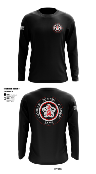 Long Sleeve Performance Shirt, Kojukan JuJitsu, Wrestling, Teamtime, Team time, sublimation, custom sports apparel, team uniforms, spirit wear, spiritwear, sports uniforms, custom shirts, team store, custom team store, fundraiser sports, apparel fundraiser