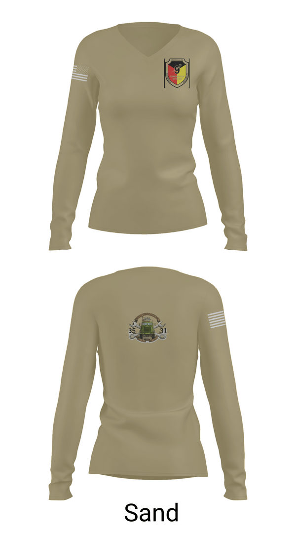 Womens Long Sleeve Vneck Shirt, 9th Comm Service company, Marines, Teamtime, Team time, sublimation, custom sports apparel, team uniforms, spirit wear, spiritwear, sports uniforms, custom shirts, team store, custom team store, fundraiser sports, apparel fundraiser