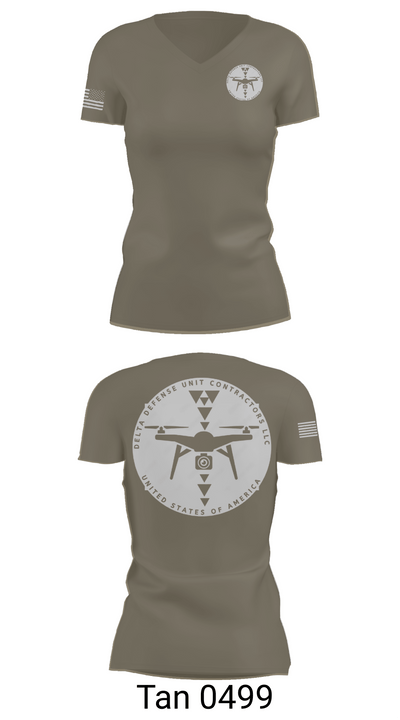 Delta Defense Unit 32292143 Women's Short Sleeve V-neck Shirt - 65