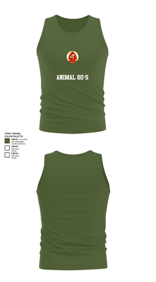 Tank Top, Animal 60’s, , Teamtime, Team time, sublimation, custom sports apparel, team uniforms, spirit wear, spiritwear, sports uniforms, custom shirts, team store, custom team store, fundraiser sports, apparel fundraiser