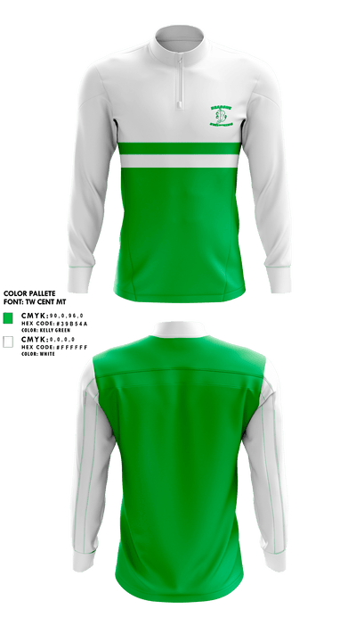 Brick Township High School Swimming 94973872 Quarter Zip Jacket - 1