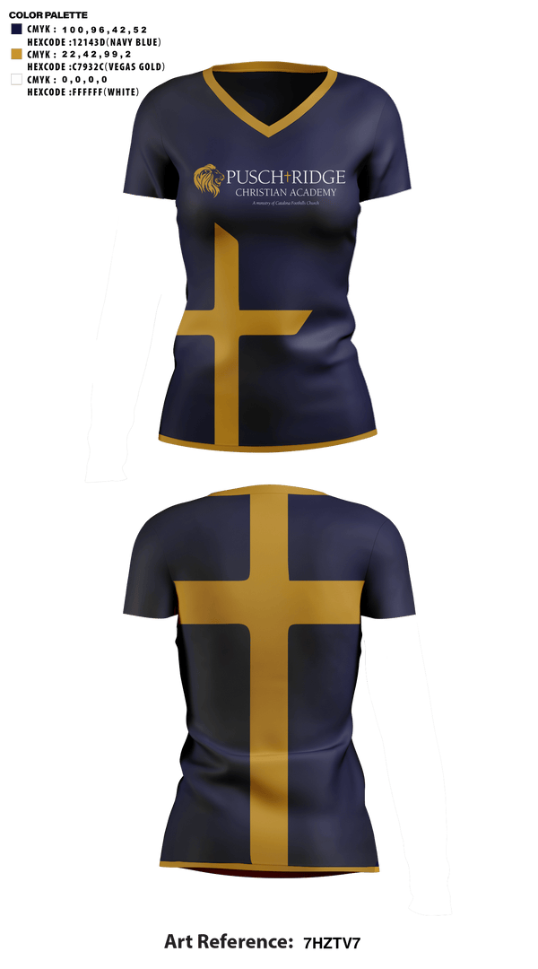 Womens Short Sleeve Vneck Shirt, Pusch Ridge Christian Academy Upper School Cheer, Cheer, Teamtime, Team time, sublimation, custom sports apparel, team uniforms, spirit wear, spiritwear, sports uniforms, custom shirts, team store, custom team store, fundraiser sports, apparel fundraiser