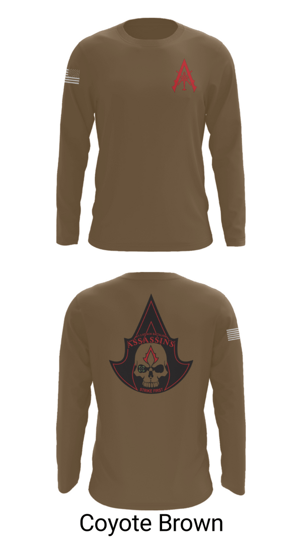 Long Sleeve Performance Shirt, A Co. 1-3 AB, Army, Teamtime, Team time, sublimation, custom sports apparel, team uniforms, spirit wear, spiritwear, sports uniforms, custom shirts, team store, custom team store, fundraiser sports, apparel fundraiser
